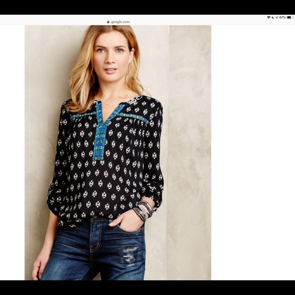 Peasant blouse by Anthropologie